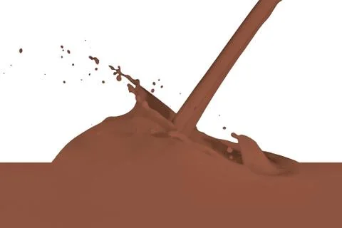 Splashing milk Stock Photos