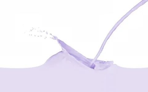 Splashing milk Stock Photos