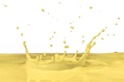 Splashing milk Stock Photos