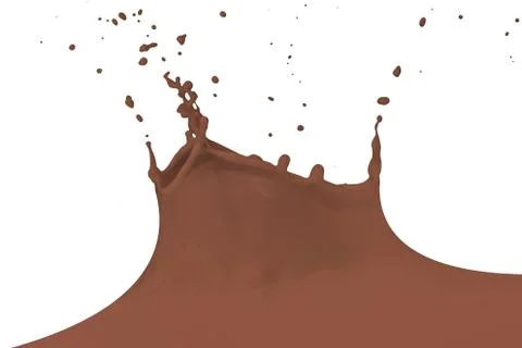 Splashing milk Stock Photos