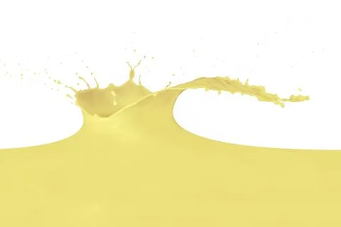 Splashing milk Stock Photos