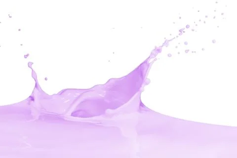 Splashing milk Stock Photos