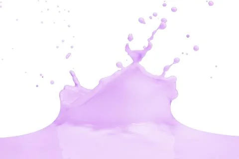 Splashing milk Stock Photos