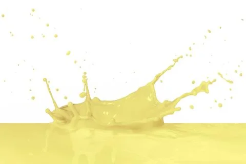 Splashing milk Stock Photos