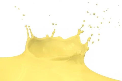 Splashing milk Stock Photos