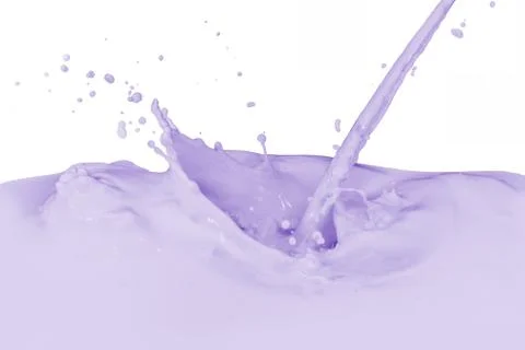 Splashing milk Stock Photos