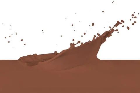 Splashing milk Stock Photos