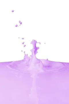 Splashing milk Stock Photos