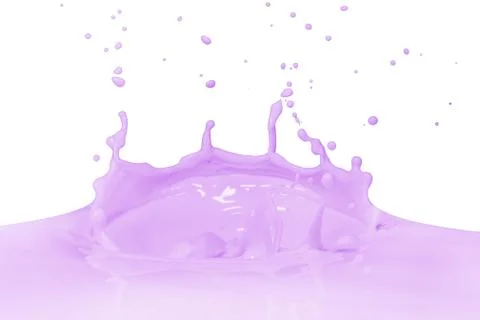 Splashing milk Stock Photos