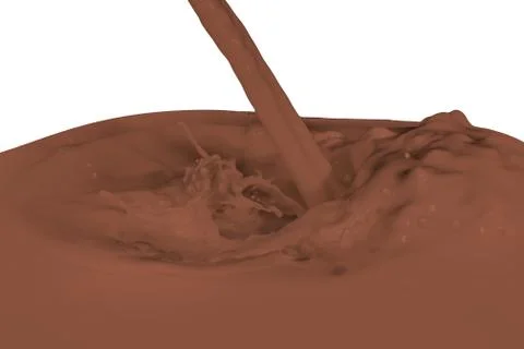 Splashing milk Stock Photos