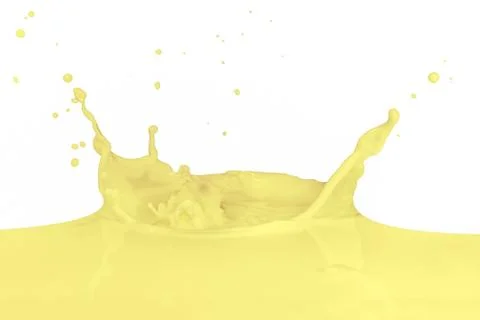 Splashing milk Foto stock