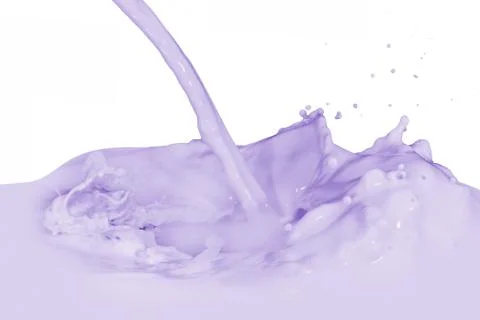 Splashing milk Stock Photos