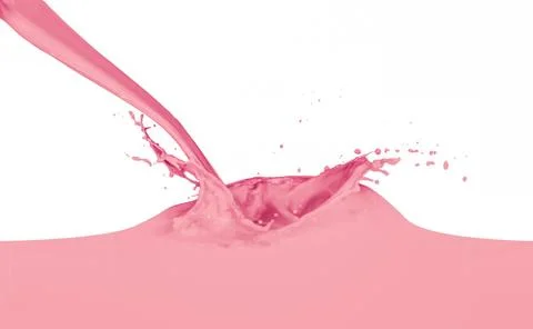 Splashing milk Stock Photos