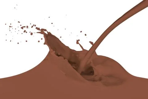 Splashing milk Stock Photos