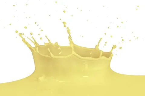 Splashing milk Stock Photos