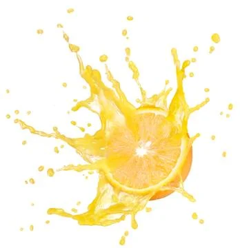 Splashing orange Stock Photos
