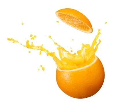 Splashing orange Stock Photos