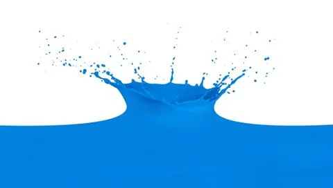 Splashing paint Foto stock