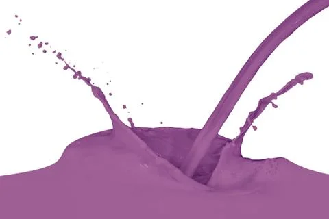 Splashing paint Foto stock