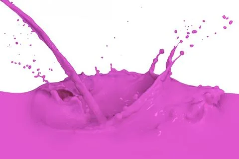 Splashing paint Foto stock