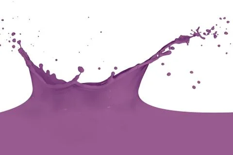 Splashing paint Foto stock