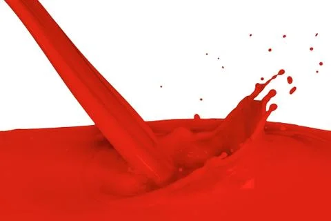 Splashing paint Foto stock