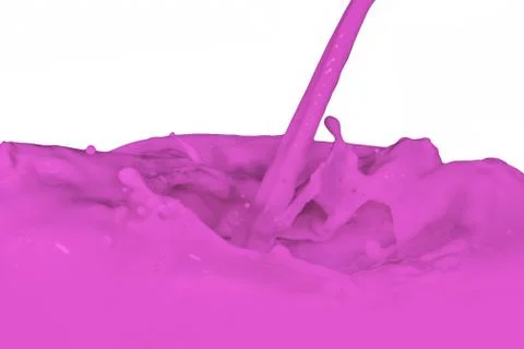 Splashing paint Foto stock