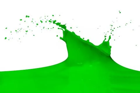 Splashing paint Foto stock