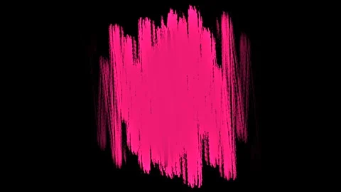Splashing red paint brushes on black gradient Video stock 242397412