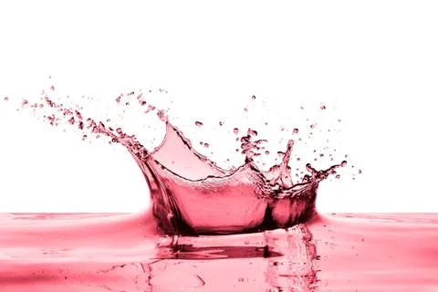 Splashing red wine Foto stock