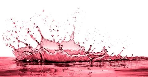 Splashing red wine Stock Photos