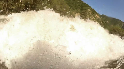Splashing the River flow. Stock Footage 44234908