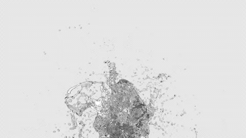 Splashing stream of water Stock Footage 312503476