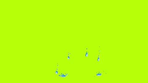 Splashing water effect animation. Perfect for cartoon videos, film elements.. Stock Footage 273276519