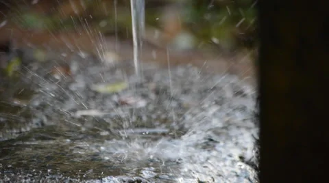 Splashing water on the floor Video stock 27136406