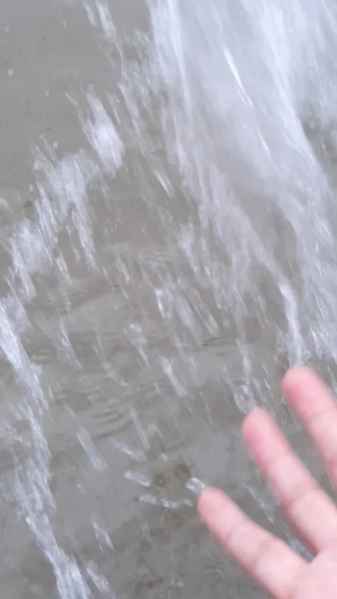 Splashing Water Surface During Flood Stock Footage 331421126