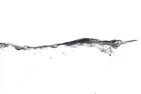 Splashing water surface with a white background Stock Photos
