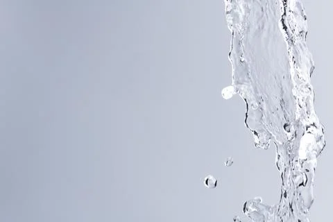 Splashing water texture background, gray design Stock Photos