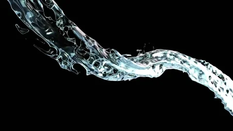Splashing water visual effect | Stock Video | Pond5