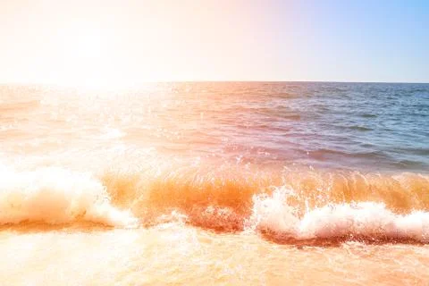 Splashing wave on the ocean Stock Photos