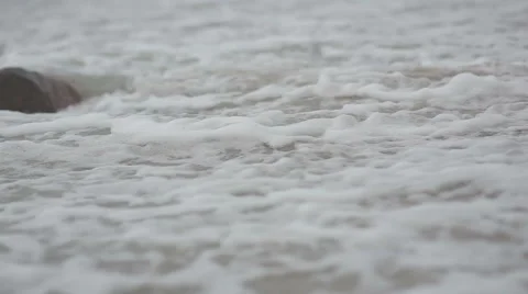 Splashing waves Stock Footage 61934766