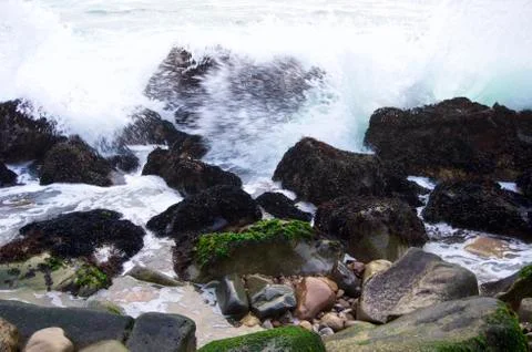 Splashing waves Stock Photos