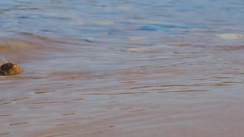 Splashing waves on the shore Stock Footage 230132082