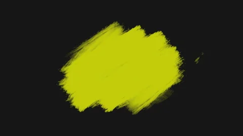 Splashing yellow brushes Video stock 165180675