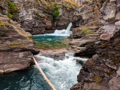 Splashy waterfall Stock Photos