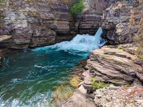 Splashy waterfall Stock Photos