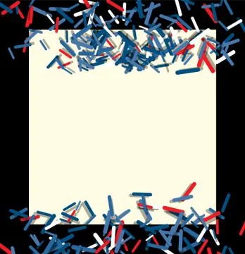 Splat abstract lines background Stock Illustration