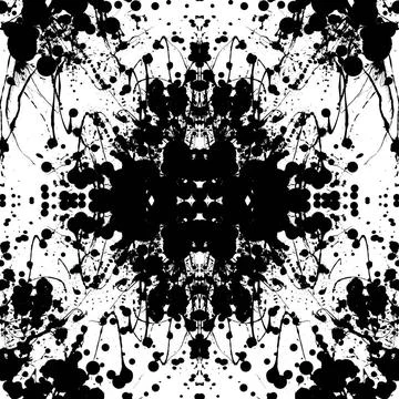 Splat repeat Seamless repeating black and white ink splat design Copyright... Stock Photos
