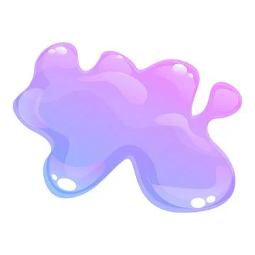 Splat splash icon cartoon vector. Slime drip Illustrazione stock
