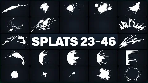 Splats Elements for After Effects 库存 After Effects